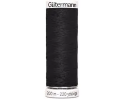 Gütermann Naaigaren - Zwart - Nr 000 - 200 meter - Per Stuk.