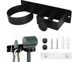 Allecto plus - Porte-sèche-cheveux et lisseur en acier carbone pour salle de bain, barbershop, hôtel