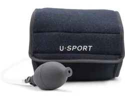 U-Sport Ultimate Recover Upper Leg - Bovenbeenbandage - Koudetherapie & Compressie - Hamstring & Lies - Medisch Hulpmiddel - 1 Stuks - Zwart/ Blauw