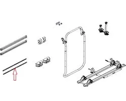 Thule Elite VAN XT/VeloTrack Cover Strip Ribbed 75cm 2st.
