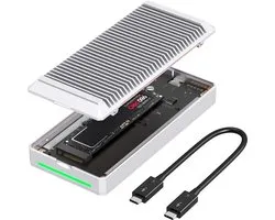 Casecentive USB4 Series – Boîtier SSD – vitesse haute performance 80 Gbps – Stockage NVMe jusqu'à 8TB – Refroidissement intégré – Compatible avec Mac, Windows, PlayStation & Xbox