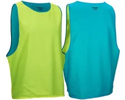 Avento Trainingshesje Dubbelzijdig - Senior - Fluorgeel/Blauw