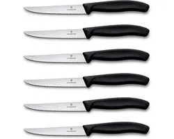 Couteau à steak Victorinox 6 pièces noir