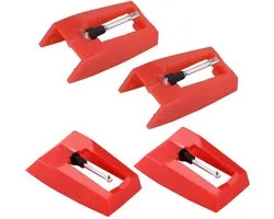 Allecta - Aiguille pour Platine Vinyle | Aiguille de Rechange pour Crosley, Jensen, Victrola | 4 Pièces