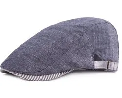 Flatcap - Platte pet - Verstelbaar - Blauw