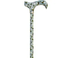 Classic Canes Verstelbare wandelstok - Bijen - Verstelbaar - Lengte 73 - 95 cm - Extra Korte Stand 63 cm - Aluminium - Derby handvat - Gewicht 265 gram - Diameter wandelstok 16 mm - Wandelstokken - Voor heren en dames - Uitschuifbare wandelstok