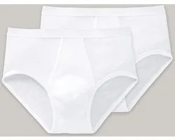 SCHIESSER Original Classics sportslip (2-pack) - Doppelripp met gulp - wit