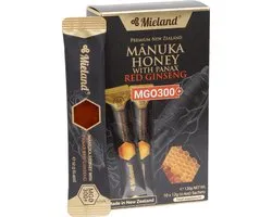 Miel de Manuka MGO 300+ avec ginseng Panax rouge, 120 grammes
