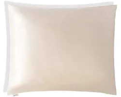 Kussensloop Wocha 100 % soie de mûrier biologique de Premium – 22 Momme – Soie 6A de la plus haute qualité – Antibacterieel par Technologie Silver Ion – Champagne – 60 x 70