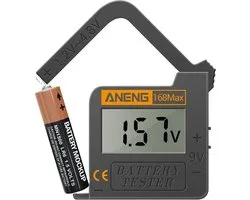 ANENG 168MAX| Batterij tester | Hoge precisie batterijen vermogen Meter |Universele Digitale Batterij tester | Accutester | Batterijmeter Tester | Universele Batterijtester | Accu Indicator | Voor AA/AAA/C/D/9V/1,5V | Knoopcel Etc.