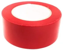 Bertech Aisle Marking Tape, Red, 3" Wide x 36 Yards Long