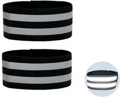 Pinces à pantalon - bande réfléchissante élastique - bandes réfléchissantes avec fermeture auto-agrippante - protection de pantalon pour cyclistes - bandes réfléchissantes résistantes pour le cyclisme et le jogging