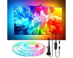 Sogiol® TV Backlight 55–65 inch - tv led strip - RGBICW - Wifi/App & Spraakbediening