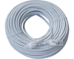 ValeDelucs Internetkabel 15 meter - CAT6 UTP Ethernet kabel RJ45 - Patchkabel LAN Cable Netwerkkabel - Grijs