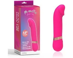 M-Mello - Dildo Vibe - Siliconen Vibrator - 11,5 cm - Roze