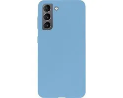 Étui rigide en Siliconen BMAX pour Samsung Galaxy S21 - Couverture rigide - Étui de protection - Étui de téléphone - Étui rigide - Protection de téléphone - Blauw