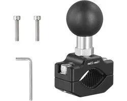 1 Inch Ball Head Handlebar Mount - RAM Ball Head Adapter met U-bolt Bevestigingsbasis - 25.4mm/1" Aluminium Legering Ram Mount Ball Basis - Motorfiets Fiets Handlebar Mount Klem met Bal Verbinder