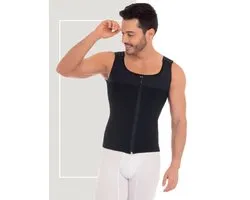 M&D Original FAJAS COLOMBIANAS - COLOMBIAN SHAPEWEAR - Correcteur de posture - Mode HOMME - Réduction de taille - Postopératoire/Long - Épaules réglables - 4 niveaux de compression - NOIR - Taille M - R CH0060 M Sous-vêtements sculptants