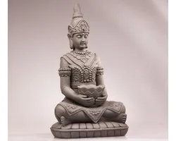 Boeddha Beeld Kwan Yin Met Bak