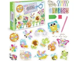 Diamond Painting Sleutelhangers - 15 stuks - Dieren - Compleet Hobbypakket - Ronde steentjes