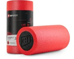 Hop-Sport Fascia Roller HS-E030YG – Massage Roller voor Rug en Wervelkolom, Medium-Hard – Rood/Zwart