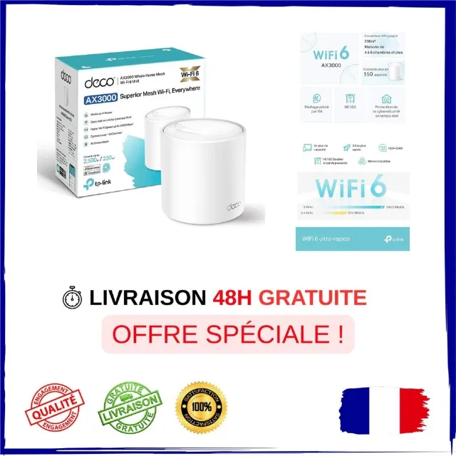TP-Link Deco X50, système mesh WiFi 6 AX3000