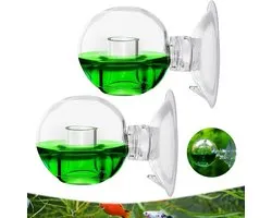 2 stuks CO2 Glas Tester voor Aquariums, CO2 Druppel Checker en Continue Test voor Zoetwaterplanten en Aquatic Potten