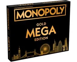 Winning Moves Monopoly - Bordspel - Mega Gold - Engels