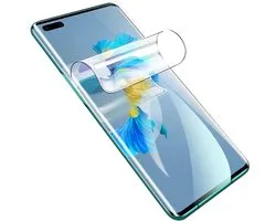 DrPhone HG - Zachte Nano Hydro Screenprotector - Verbetering Tempered Glass Schermfolie - Voor Huawei P40 Lite - 0.2mm - Volledige Dekking