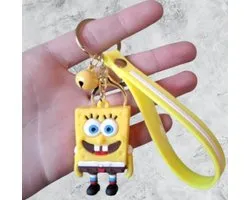 Pradeo - Alternatieve Sleutelhanger Van Spongebob - Spongebob Squarepants - Hard Siliconen - Cadeau Voor Volwassenen en Kinderen - Geschenk Voor Verjaardagen en Feestdagen - Cadeautje Voor Hem & Haar - Key Chain