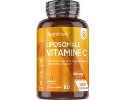 WeightWorld Liposomale Vitamine C 1000 mg - 180 capsules - Tot wel 30x betere opname dan standaard vitamine C pillen