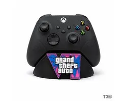 Support de manette T3D GTA 6 - Convient pour manette Xbox Series X S - Support pour manette Xbox - Noir