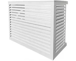 Alixo - Unité Extérieure Airco Casing - Caisson Pompe à Chaleur - ExtraLarge 135x81x121cm - Aluminium Laqué - Effet Insonorisant