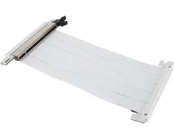 Câble Riser PCIe 4.0 X16 pour Carte Graphique, Câble d'extension GPU 180 Degrés pour RTX 4090 4080 4070 4060 et RX7900 XT7800 XT7700 XT7600 7500 (Blanc)