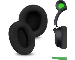 Comfort Mesh Stof Vervanging Oor Pads voor Razer Kraken Kitty V2 Pro, Barracuda, Barracuda X Hoofdtelefoon Oorkussens, Headset Oorkussens, Oorschelpen Cover Reparatie Onderdelen (zwart)