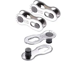3 Pairs Bicycle Missing Link 11 Speed Chain Reusable Silver Steel Bicycle Chain Link - ShopVlot