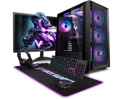 Vibox Gaming PC Set - Intel i9 12900KF - RTX 5070 - 32GB RAM - 1TB SSD - Windows 11 - WiFi 6 + Bluetooth 5.4 - 27" Monitor + Accessoires
