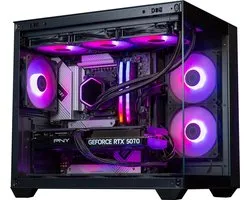 FlowUP Challenger - Gaming PC - AMD Ryzen 7 7800X3D - NVIDIA RTX 5070 12GB - 32GB DDR5 RAM - 1TB - Waterkoeling