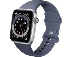 Bracelet en Siliconen Smartwatch - Convient au bracelet en silicone Apple Watch - gris-bleu - Taille: 38 - 40 - 41mm - Strap-it Watchband / Wristband / Bracelet
