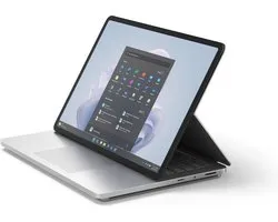 Microsoft Surface Laptop Studio 2 Intel® Core™ i7 i7-13800H Hybride (2-in-1) 36,6 cm (14.4") Touchscreen 16 GB LPDDR5x-SDRAM 512 GB SSD NVIDIA GeForce RTX 4050 Wi-Fi 6E (802.11ax) Windows 11 Pro Platina