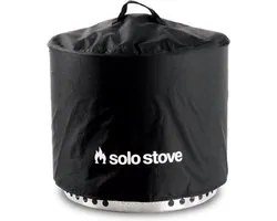 Housse de protection pour feu de Solo Stove . Accessoire pour le brasero Bonfire. Polyester imperméable enduit de PVC avec support intérieur en entretoises en aluminium, ⌀ 56 cm, hauteur 40,6 cm. Couleur : noir