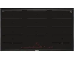 Bosch PXX975DC1E - Serie 8 - Inbouw Inductiekookplaat - 90cm - PerfectFry: aanbranden behoort tot het verleden - FlexInduction maakt het mogelijk om twee zones te combineren tot één