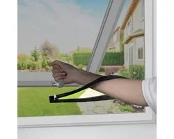 Fly Screen, Roof Skylight with Zip, Insect Protection, Window for Tilting Windows, Can Be Cut to Size, 100 x 130 cm, Mosquito Protection, Fly Net, No Drilling