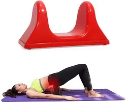 Outil de relâchement du psoas, outil de Muscle Massage du psoas pour l'athlétisme, masseur des tissus profonds du dos et du cou, Tools de relâchement des fléchisseurs de la hanche, auto-masseur des tissus profonds pour soulager la douleur, rouge