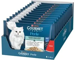 GOURMET PERLE MSC Ocean Flakes - Vis & Vlees - 12 x 4 x 85g