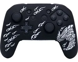 Housse / Skin en silicone adaptée à la manette Nintendo Switch Pro - Dragon White