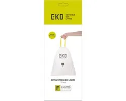 EKO - Afvalzakken 40-60 liter (F) - Plastic - wit - Afvalzak