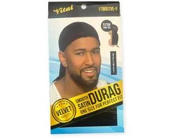 Durag Vital Extra Long Tail Velvet Du-Rag Noir