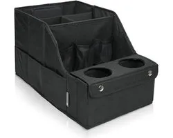 Autostoel Organizer - Auto Organizer - Opbergdoos - Met bekerhouder - Opbergruimte voor de achterbank, perfect voor kinderen en speelgoed - Auto Opbergtas met 11 Opbergvakken en 2 Bekerhouders - Grijs