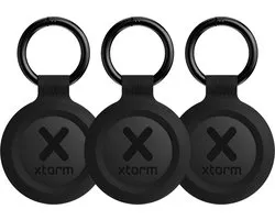 Xtorm TravelTag - Tracker - Localisateur de clés pour Apple Find My et Android - Tracker - Étiquette de suivi Smart Bluetooth pour bagages/sacs - Air- Tag - Tracker Bluetooth - Étanche IP64 - Zwart - 3 pièces (convient pour Apple iOS et Android)